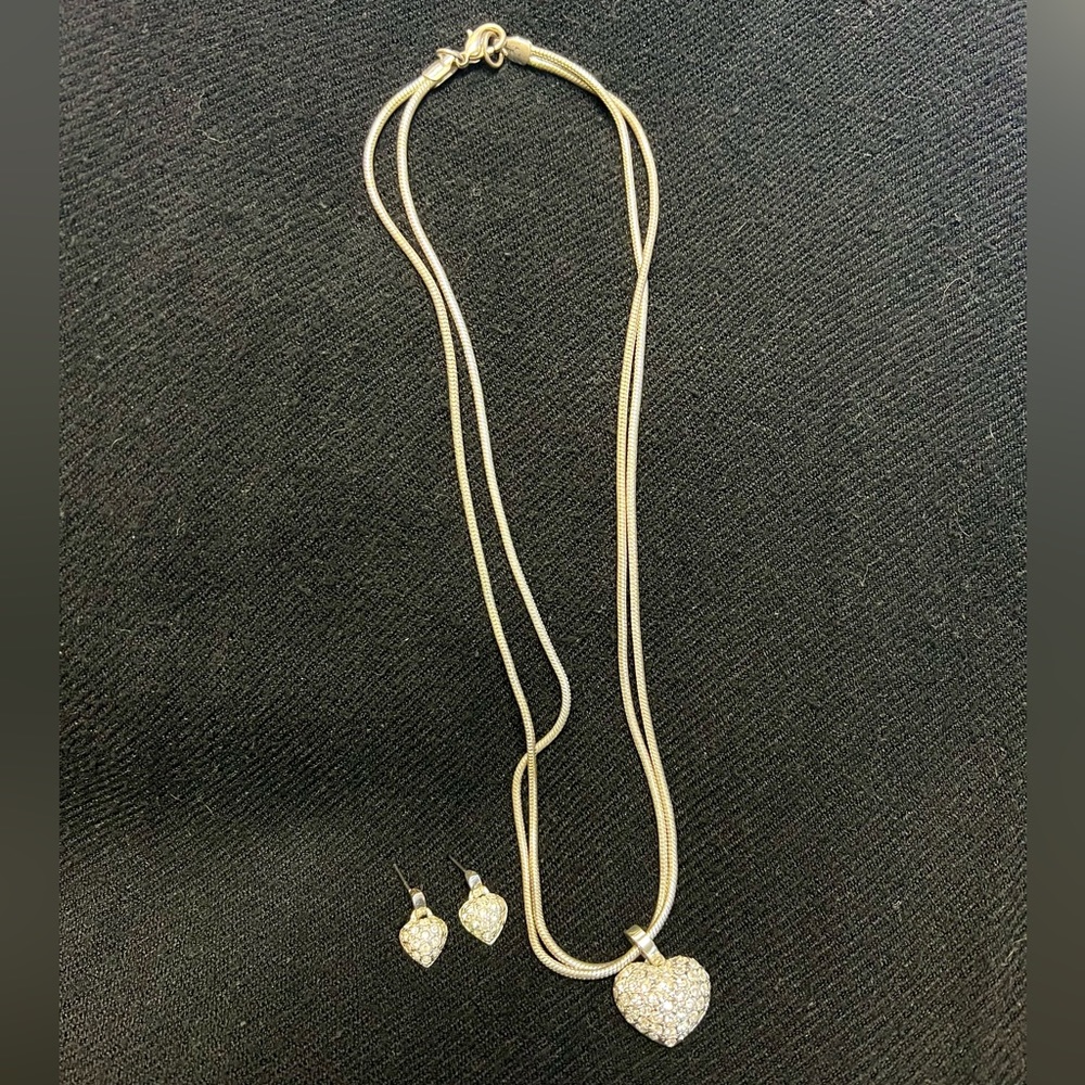 Roman Jewelers Matching Set 💎 Statement Necklace & Earrings - Picture 2 of 2